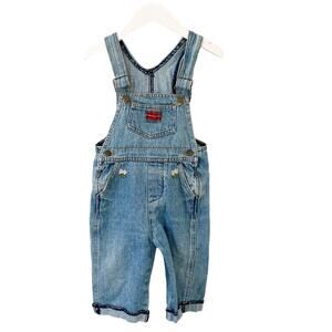 Vintage 90s Overalls Patched & Embroidered 4T